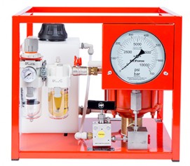 هیدروتست پمپ پنوماتیکی (بادی) هیدرولیکی 2931 بار فشارقوی مدل AHP-Range ساخت هایفورس انگلستان