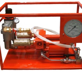 هیدروتست پمپ پنوماتیکی (بادی) هیدرولیکی 700 بار فشارقوی مدل AHP3-Range ساخت هایفورس انگلستان